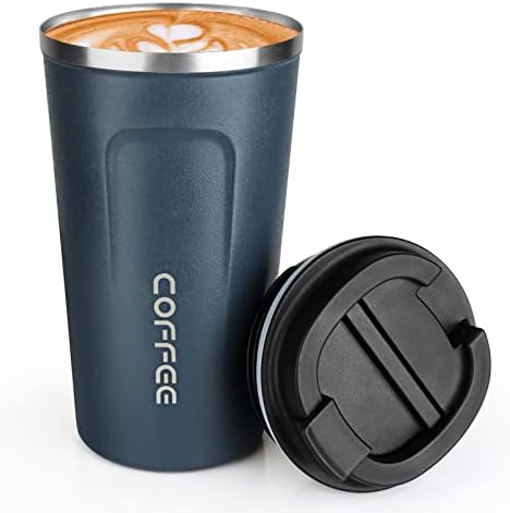 MOMSIV 17oz Travel Coffee Mug, Insulated Coffee Cup with Leakproof Lid