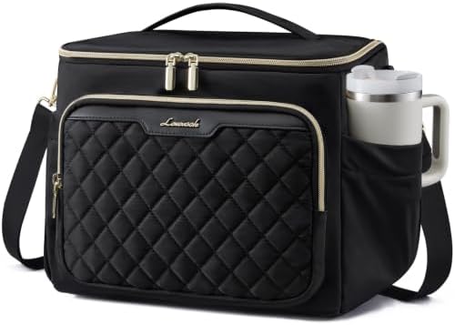LOVEVOOK Lunch Box for Women, Wide Opening Cute Insulated Lunch Box Bag