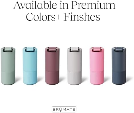 BrüMate Strova 18oz 100% Leakproof Insulated Coffee Mug | Ceramic-Lined Interior | Built-In Silicone Sleeve for Travel | Locking Flip Lid (Lilac Dusk)
