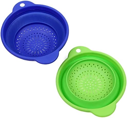 Chef Craft Select Silicone Plastic Colander, 8 inch, Color May Vary