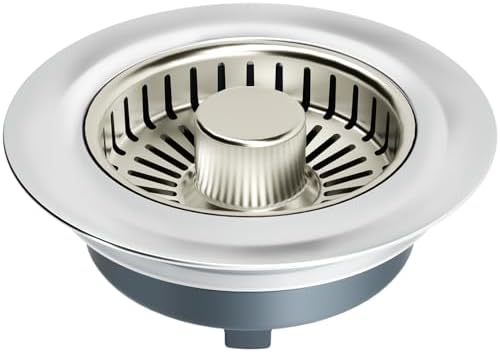 zaa 3 in 1 Kitchen Sink Drain Strainer Stopper Removable Basket Pop-Up