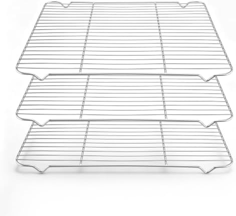 Herogo 16.5” x 11.5” Cooling Racks for Kitchen Baking, 3 Pack
