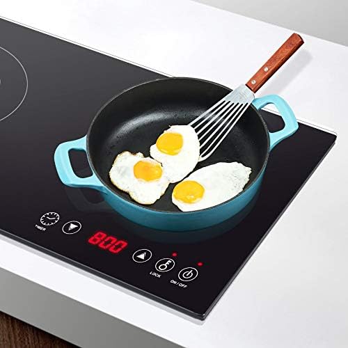 La Cuisine Enameled Cast Iron Braiser Sauté Pan Shallow Dutch Oven with Lid Internal Matt Black Enamel Coating 3.75 QT 11" / 28cm Ø, Oven-Safe 550°F/276°C, For GlassTop, Teal