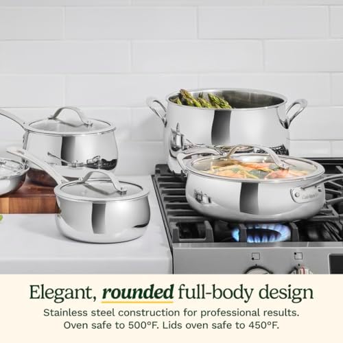 Cuisinart 12-Piece PureClad™ Triple-Ply Stainless Steel Cookware Set, PCT-12