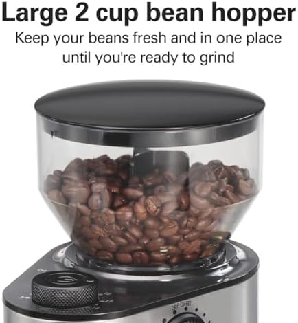 Hamilton Beach Electric Burr Coffee Grinder with Large 16 oz. Hopper