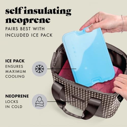 Fit & Fresh Remi Neoprene Lunch Bag for Women w/Ice Pack & Containers