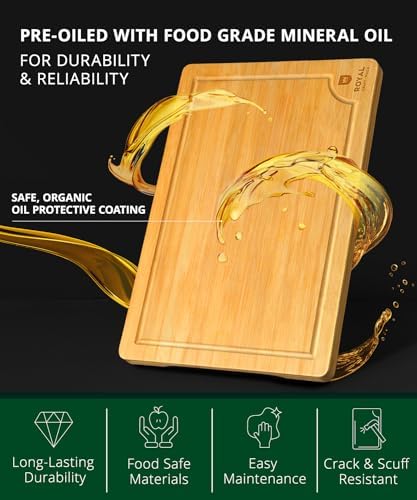 ROYAL CRAFT WOOD Bamboo Cutting Board