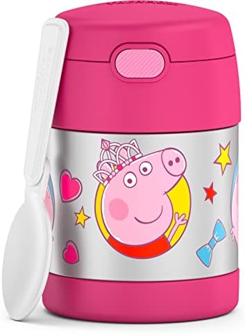 THERMOS FUNTAINER Kids Food Jar with Spoon, 10oz, Peppa Pig