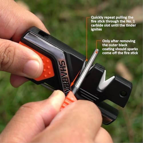 SHARPAL 101N 6-in-1 Pocket Knife Sharpener & Survival Tool