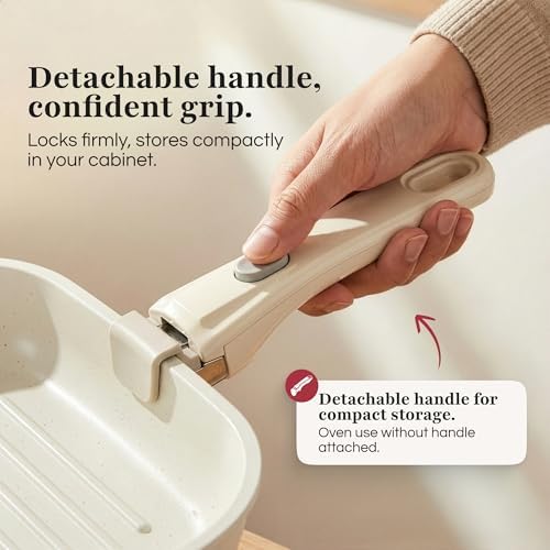 Gourmetific® Grill Pan [FOR INDOOR COOKING] - Non-Stick Square Frying Pan for Stove Tops & other Cooking Tops - Perfect for Grilling Steak, Bacon & Grilled Cheese - Non-Toxic Aluminum Pan