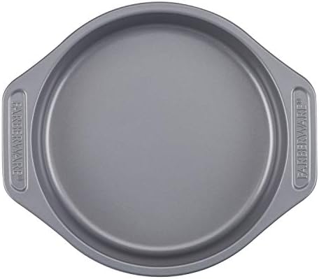 Farberware Nonstick Bakeware Set Includes Baking Cake Pans and Cookie Sheets, 4 Piece, Gray
