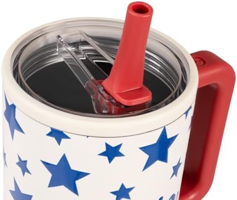 HydroJug Traveler 40oz, Insulated Tumbler with Handle & Straw, Americana