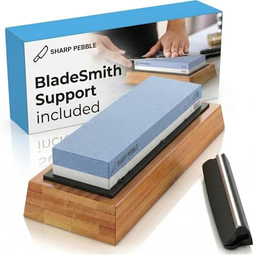 Sharp Pebble Whetstone Knife Sharpener – 1000/6000 Grit Sharpening Stone