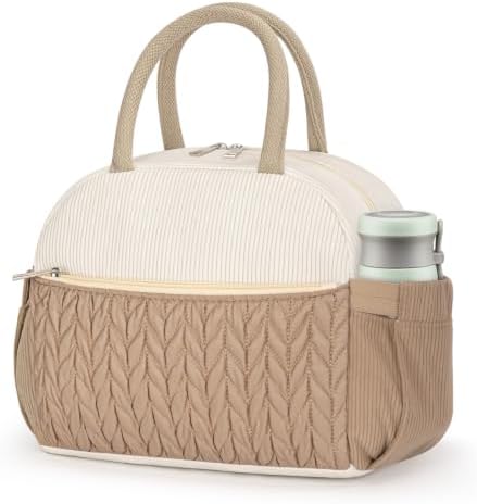 Coobiiya Lunch Box Lunch Bag for Women Men,Reusable Cute Lunch Pail bag,Leakproof,Insulated LunchBox Tote Compact 10L, Cooler Lunch Container for Work Travel Office