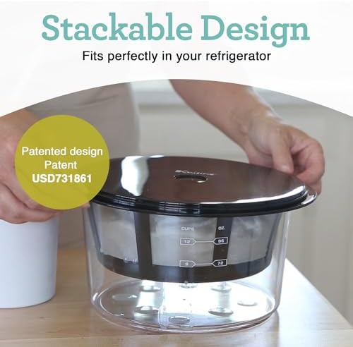 Euro Cuisine GY60 Greek Yogurt Maker with Ultra Fine Mesh Stainless Steel Strainer Basket, BPA Free, Patented Greek Yogurt Strainer, Ideal for Healthy Homemade Yogurt, Dips, and Desserts