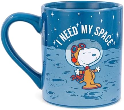 Silver Buffalo Peanuts Snoopy I Need My Space, Ceramic Mug, 14oz
