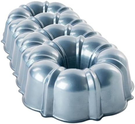 Nordic Ware Formed Bundt, 6 Cup, Twilight Blue (Pack of 4)