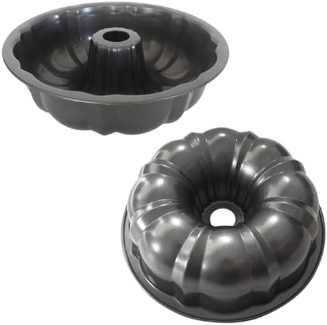 7" Cake Pan, Carbon Steel Nonstick Fluted Tube Gugelhupf Mold