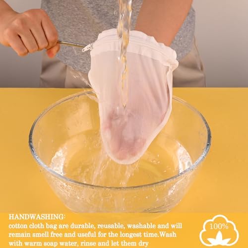 WMKGG Ultra Fine Mesh Strainer Bags, Reusable Mesh Filter Bags