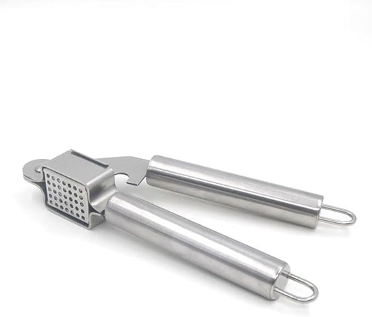 Stainless steel manual garlic press, home use garlic crushing tool, new kitchen garlic paste tool.