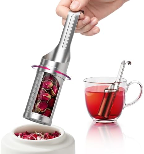 Tea Infuser for Loose Leaf Tea, Stainless Steel Fine Mesh Tea Strainer