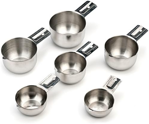 Hudson Essentials Stainless Steel Measuring Cups Set (6 Piece Set)