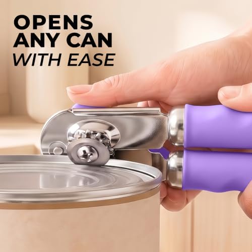 Zulay Kitchen Stainless Steel Swing Open Manual Can Opener Comfortable Grip