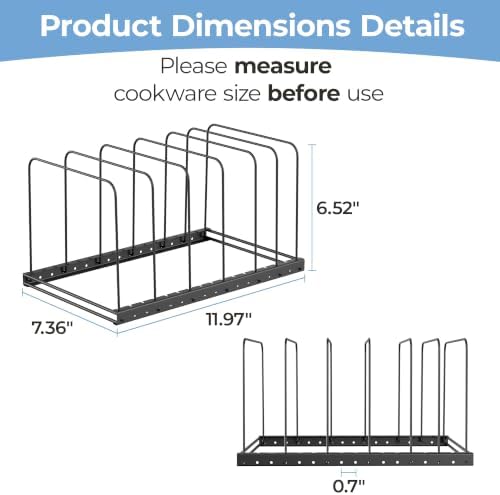 ORDORA 2PC Cutting Board Holder, Kitchen Organizer for Lightweight Cookware