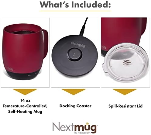 Nextmug - Temperature-Controlled, Self-Heating Coffee Mug