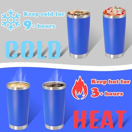 20 oz Tumbler Insulated Tumblers Stainless Steel Coffee Mug,DarkBlue 1PCS
