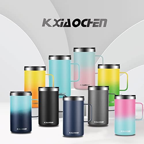 KXIAOCHEN 2-Pack 20 oz Insulated Coffee Mugs, Coffee Cups with Wide Handles