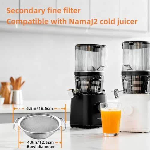 Juice Strainer for Nama J2, 304 Stainless Fine Mesh Strainer for Juicing