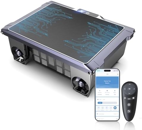 Solar Pool Skimmer Robot with App & Remote, 24/7 Automatic Surface Cleaner