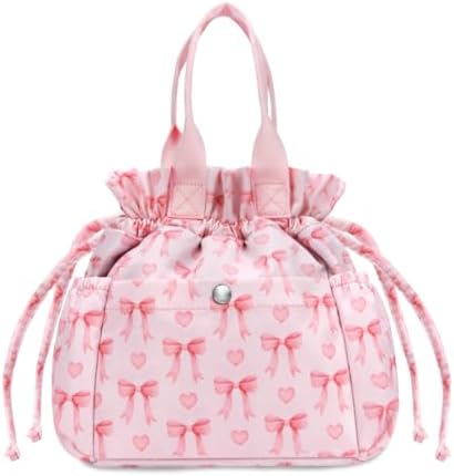 Yarnic Lunch Bag Women Insulated Lunch Box with Water Bottle Holder