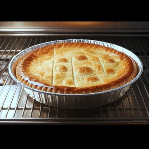 Round Aluminum Pans with Lids (30 Pack) - 7 Inch Disposable Pie Pans - Round Aluminum Foil For Baking, Grilling, Cooking, Storing, Prepping - Pie Tins with Lids