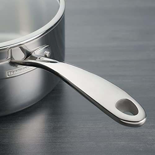 Tramontina Boston Tri-Ply Clad Stainless Steel 3-Quart Sauce Pan with Lid