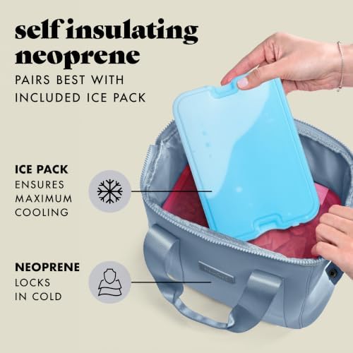 Fit & Fresh Remi Neoprene Lunch Bag for Women w/Ice Pack & Containers