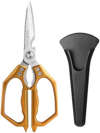 Kitchen Scissor Heavy Duty Stainless Steel Kitchen Shears for Food Golden