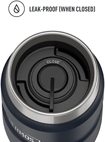 THERMOS Stainless King Travel Tumbler, 16 Ounce, Vacuum-Insulated | Midnight Blue | Pack of 4
