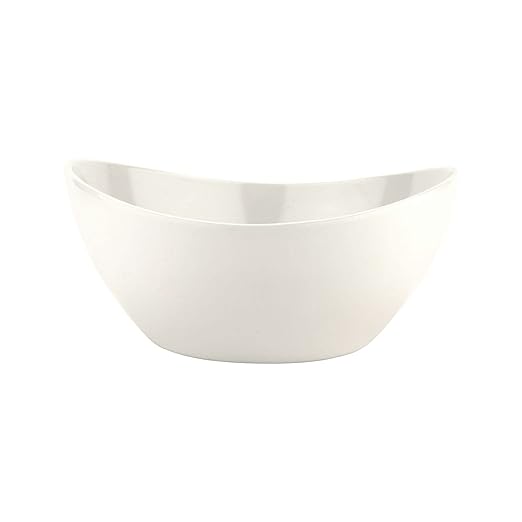 G.E.T. B-115-AW Large Melamine Serving Bowl, 4 Quart, American White