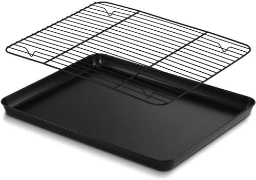 P&P CHEF Nonstick Baking Oven Pan with Rack for Cookie, 16 x 12 Inch