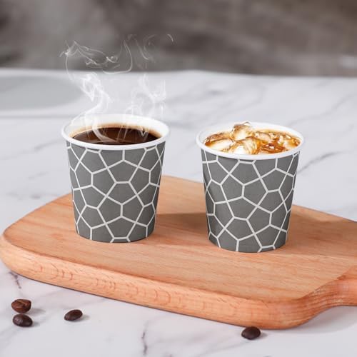 600 Pack 4 oz Paper Cups, Leak-Free Disposable Espresso Cups