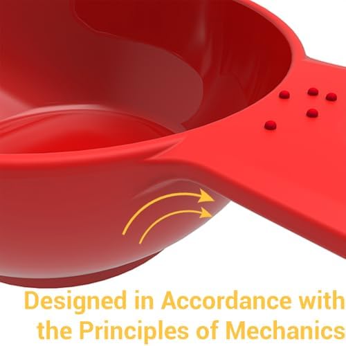 4-Piece Braille Kitchen Measuring Cups for Blind & Visually Impaired