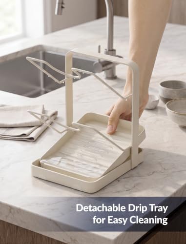NiHome Pot Lid Holder 2-Tier Iron Kitchen Organizer Stand