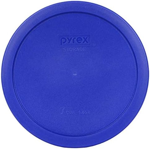 Pyrex 7203 Glass Bowls & 7402-PC Cadet Blue Lids (2-Pack) - Made in USA