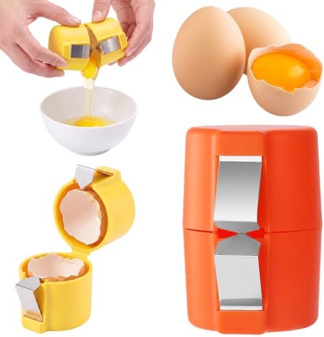 2027 New Egg Shell Opener, Egg Separator Egg Cracker Tool for Raw Eggs