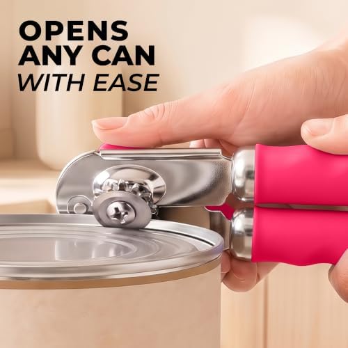 Zulay Kitchen Stainless Steel Swing Open Manual Can Opener Comfortable Grip