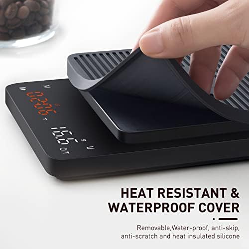 BAGAIL Coffee Scale with Timer, 0.1g/3kg Precision