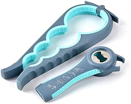 Bottle Opener for Arthritic Hand,Jar Opener for Old People, Children, Women, Those with Weak Hands,Multifunctional Kitchen Gadgets (02-Blue)