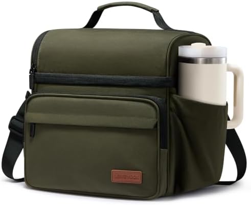 LOVEVOOK Lunch Bag for Men Women, Insulated Lunch Box, Large Cooler Lunbox